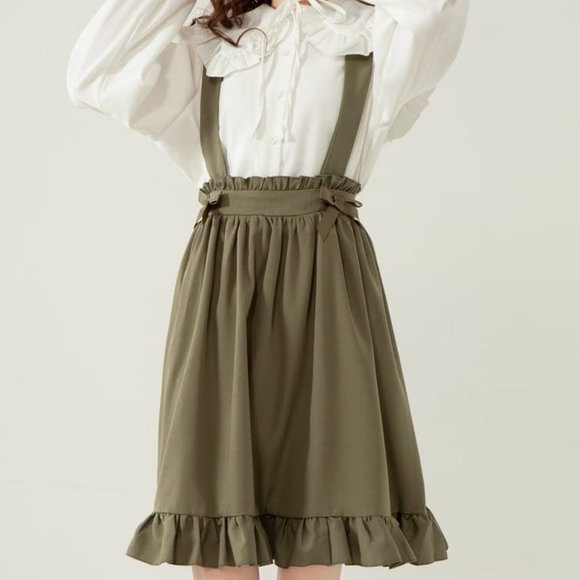 Teen/Women's Suspender A-line Skirt - Picture 1 of 8